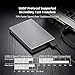 SSK Aluminum USB3.0 to SATA 2.5” External Hard Drive Enclosure Adapter, Ultra Slim Hard Disk Case housing for 2.5 Inch 9.5mm 7mm HDD and SSD, UASP SATA III Supported