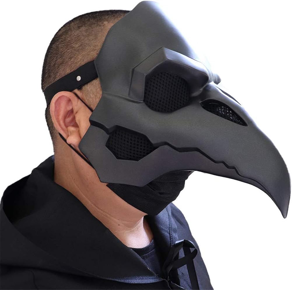 Vogelmaske Halbmaske Für Halloween - Eulen Maske Mit Schnabel Für Kostümparty