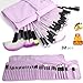 Vander Synthetic Kabuki Foundation Blending Makeup Brushes Kit with Bag - Purple