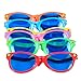 Seekingtag Colorful Jumbo Blue Lens Sunglasses for Costumes Cosplay Halloween Party Fun Party Favor Photo Booth Props – Party Pack of 6, 10