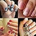 BTArtbox 35pcs Pattern Template Stencil Sticker Set Airbrush Stencil Nail Art Design for Fingers & Toes