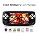 ANBERNIC Handheld Game Console, 16GB 3000 Retro Classic Game Console Pap-KIII , Portable Video Game Console Support GBA / NES / SFC / SEGA / NEOGEO , Birthday Gift for Children - Black