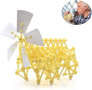 Strandbeest Wind-Powered Model Kit, DIY Assembly Walker Robot Kit Puzzle Toy Creative Gift for Birthday Holiday