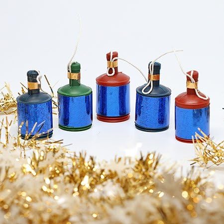 Blue Holographic Champagne Bottle Poppers (50 count) -- colorful, pull and pop party fun for birthdays, weddings and all party occasions and age groups