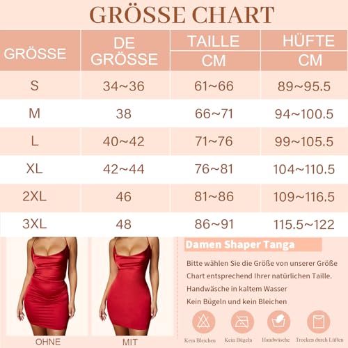 YARRCO Women's Tummy Control Briefs String Thong Shapewear Bodice Pants Body Shaper Bodice Briefs Figure Shaping Underwear