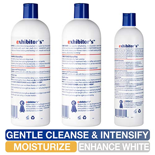 exhibitor's Quic Silver System Includes Quic Shampoo Quic Conditioner 32 Ounce Each Plus Quic