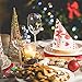 WILLBOND 24 Pieces Christmas Wine Glass Charms for Stem Glasses, Wine Glass Identifier Charms Drinker Gift for Tasting Party Favors Family Gathering