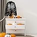 Boao 4pc Halloween Decorations Kit Spiderweb Lace Tablecloth Table Runner Spider Cobweb Fireplace Scarf Cover, Round Spooky Lace Table Cover, Lamp Shades for Halloween Party Decor(Style Set 1)