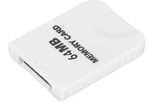 Memory Card Replacement for Wii Console, White Game Memory Card for Game Console Accessories, Plug and Play (64MB (1019blocks