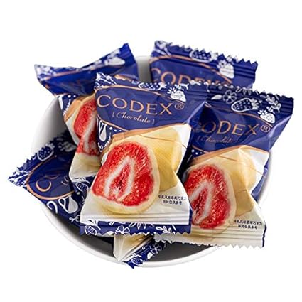 Codex牛乳风味冻干草莓巧克力结婚喜糖批发散装糖果小零食包邮 Amazon Com Grocery Gourmet Food