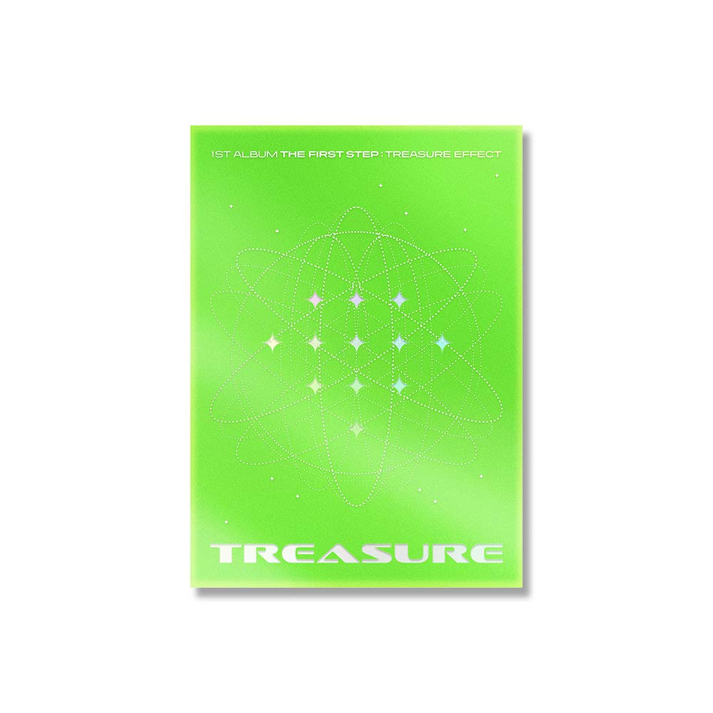 Treasure 1st Album [The First Step : Treasure Effect] Green Version (Incl Pre-Order Benefits : Find Treasure Scratch Card, AR Photocard, AR Photo Board, Double Sided Poster (Folded))