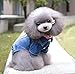 SMALLLEE_LUCKY_STORE Pet Small Dog Cat Clothes Classic Denim Jacket Coat Male Costume Blue S