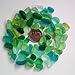 Lilyhandmade Sea Glass Beads/Beach Glass Beads for Jewelry Making (Small Size / 8-12 mm, Multicolored Green Lime Teal Mix, Not Drilled) (100 Pieces)