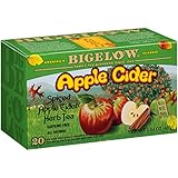 Bigelow Apple Cider Herbal Tea 20-Count Boxes (Pack of 6) Caffeine-Free Individual Herbal Tisane Bags, for Hot Tea or Iced Tea, Drink Plain or Sweetened with Honey or Sugar