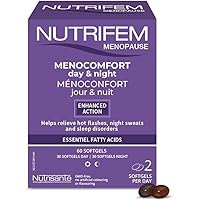 NUTRISANTE Nutrifem Ménocomfort - Menopause Supplement - 24h Action - Relieves Menopause, Hot Flashes and Night Sweats- Folic