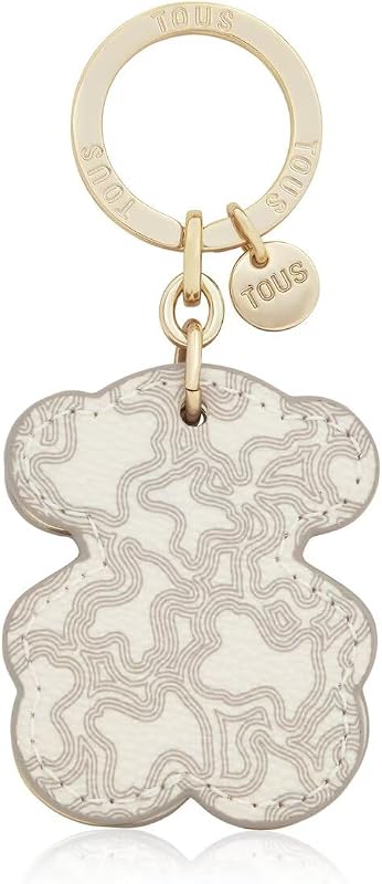 Schlüsselanhänger beige Triple Bear
