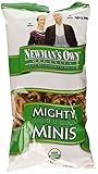 Newman's Own Organics Pretzels, Mighty Minis, 7-Ounce Bags (Pack of 12)