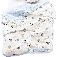 J-pinno Boys Girls Quilt Blanket Bed Comforter Coverlet Cotton Throw Toddler School Nap Travel Blanket (13, Twin 59" X 78")