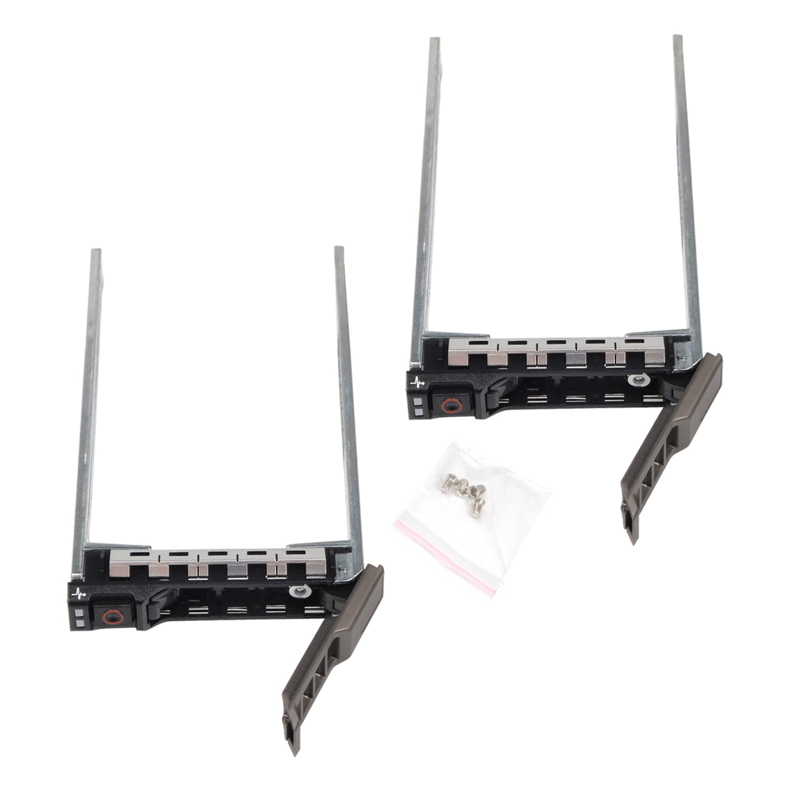 Heretom 2-Pack 2.5" Hard Drive Tray Caddy SAS/SATA Bracket Hot-swap For Dell PowerEdge Server - R320 R420 T420 R430 R530 T620 R620 R630 R720 R720xd R730 R820 R830 R920 & More
