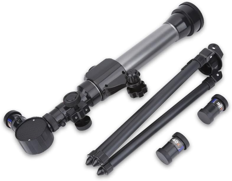 Astronomical Telescope, Folding Tripod Refractor with 3 Interchangeable ...