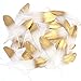 Coceca 55PCS Gold Dipped Natural White Feathers for Various Crafts, Birthday Parties, Wedding and Party Dress-ups