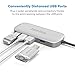 USB C Hub, HooToo Type C Adapter Hub with 4 USB 3.0 Ports for New MacBook Pro 2016, New MacBook 12-Inch with Type C Plug and Other USB C Laptop - Silver