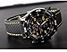 Fanmis GT Racer Sport Watch Military Pilot Aviator Army Style Black Silicone Yellow Men's Watch
