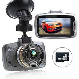 RAGU ドライブレコーダー 170度の視角で 2.7インチLCD 1080P HD