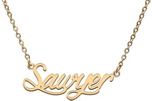 GR859C Name Tag Necklaces for Her His Friends Familys Relationship Memory Jewelry Gift