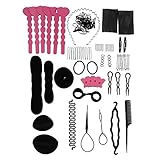 Leegoal(TM) Fashion Hair Design Styling Tools Accessories Maker Pads Hairpins Clip Donut Tool Hairdress Kit Set for DIY