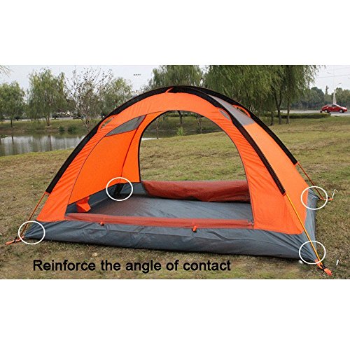 3-4-season-2-person-Double-Layer-Backpacking-Tent-Aluminum-Rod-Windproof-Waterproof-for-Camping-Hiking-Travel-Climbing-Easy-Set-Up--Orange-3-season-tent