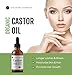 Castor Oil (2oz) USDA Certified Organic, 100% Pure, Cold Pressed, Hexane Free by Kate Blanc. Stimulate Growth for Eyelashes, Eyebrows, Hair. Lash Growth Serum. Brow Treatment. FREE Mascara Starter Kitthumb 1