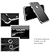 iPhone 7 Sticker, Toeoe Luxury 3D Textured Carbon Fibre Decal Skin with a Clear Case for iPhone 7 Black