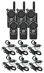 6 Pack of Motorola CLS1110 Walkie Talkie Radios