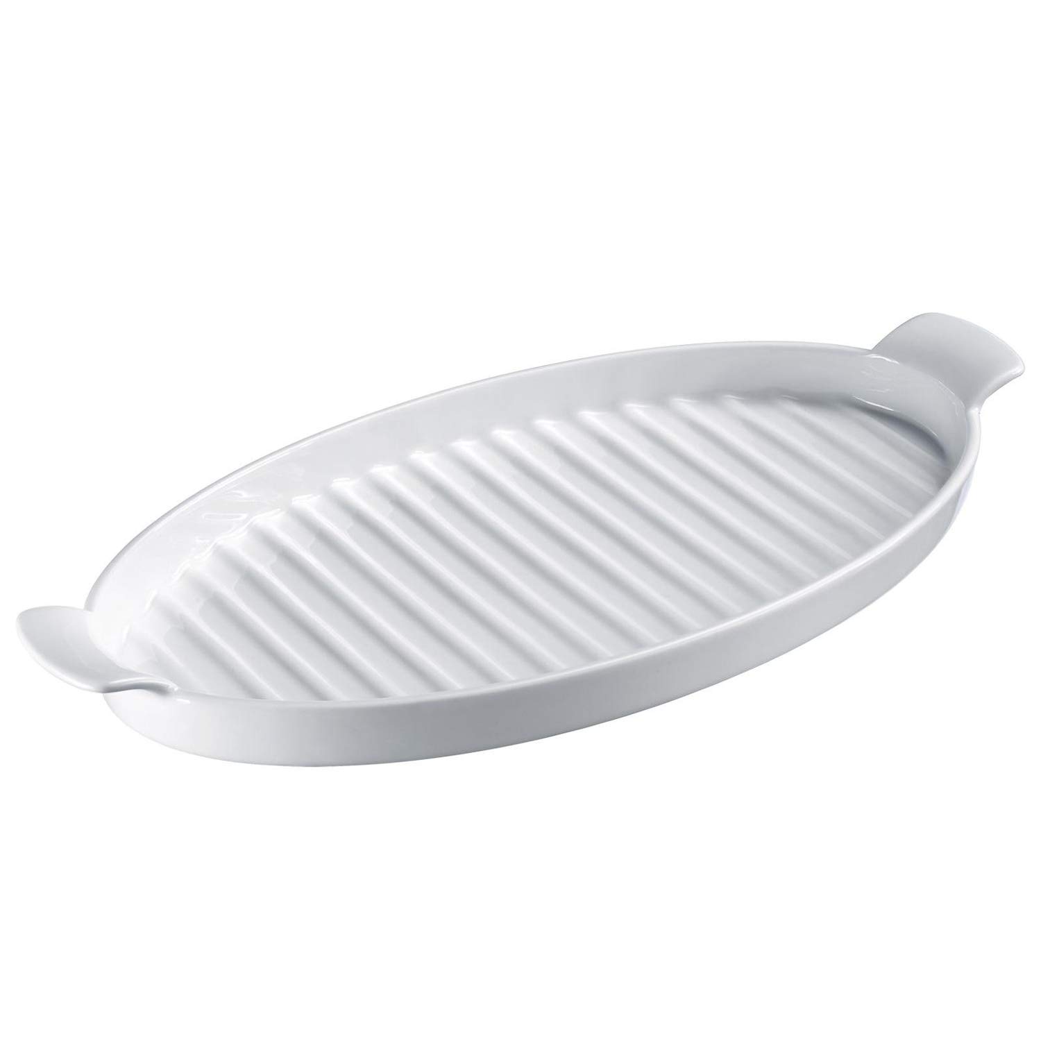 Westmark Serving And Asparagus Platter With 2 Handles, Oval, Length: 39.5 Cm, Porcelain, Colour: White, 62222260