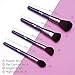 Qivange Makeup Brush Set 10PCS Liquid Powder Cream Foundation Blending Brush Kit Blush Synthetic Eyeshadow Brushes for Beginner/Professional(Purple)