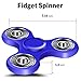 easyDecor EDC Tri Fidget Spinner Hand Toy Stress Reducer Focus Toy Relieves Boredom Guarantee 3 min + Spin Time(Blue)