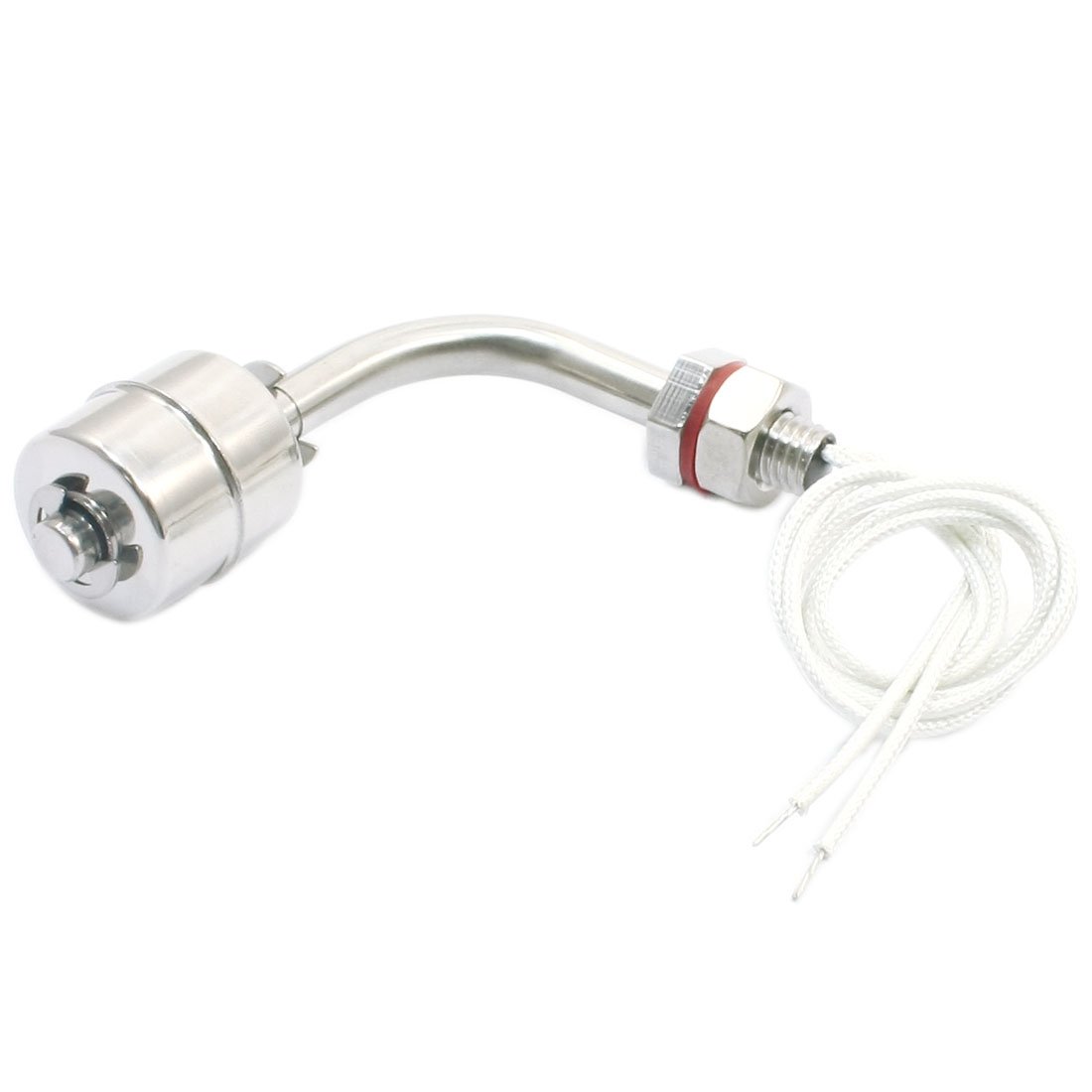 Sourcingmap Stainless Steel Float Switch for Water Pump Tank Swim Pool Garden Pond Liquid Water Level Sensor M16 90mm Length