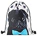Drawstring Bags Casual Daypacks School Bags Backpack15*11 Inches (Dog-bt)