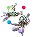 5X/lot Rainbow Flower Dream Catcher Leaves Beads Cage Pendant Locket DIY