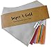 Jasper and Gold Baby Bandana Bibs, 8 Pack (Solid Set) for Girls,Organic Cotton with Soft Absorbent Fleece