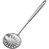 Newness Slotted Spoon, [Rustproof, Heat Resistance, Integral Forming] Durable 304 Stainless Steel Skimmer Spoon with Vacuum E