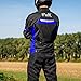 HWK Mesh Motorcycle Jacket Riding Air Motorbike Jacket Biker CE Armored Breathable (Medium, Blue)