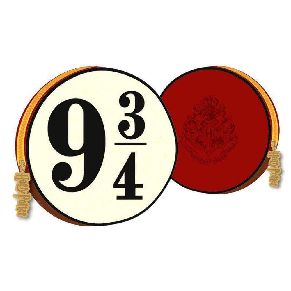 Groovy Uk Harry Potter Hogwarts Express 9 3/4 Coin Purse, Beige/Black/Burgundy