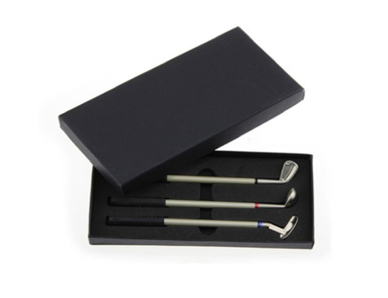 LL-Golf ® Golf Club Pen Gift Set/Ballpoint Pen in Black Gift Box/Golf Present