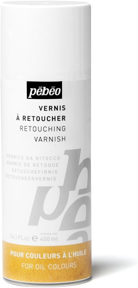 Pebeo Retouching Varnish Spray - 400ml, Transparent, 400 ml (Pack of 1)