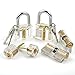 6pcs Transparent Lock Set, Sopoby Visible Cutaway Pin Tumbler Keyed Padlock Clear Locks for Locksmith Beginner