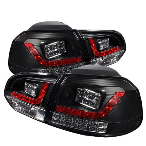 Buy Volkswagen Golf/GTI LED Tail Lights Black Housing With Clear Lens