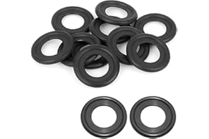 KHGUZ 25PCS M14 Car Oil Drain Plug Gasket, Rubber Crush Washer Sealing Gasket, Automotive Engine Oil Crush Washers Replacement Accessories, Universal for SUV, Truck, RV and More (M14)