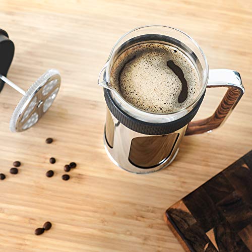 brim 8 Cup French Press, Quickly Brew Coffee in Under 5 Minutes